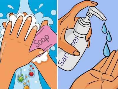 Sanitiser may not be as effective as soap to fight COVID
