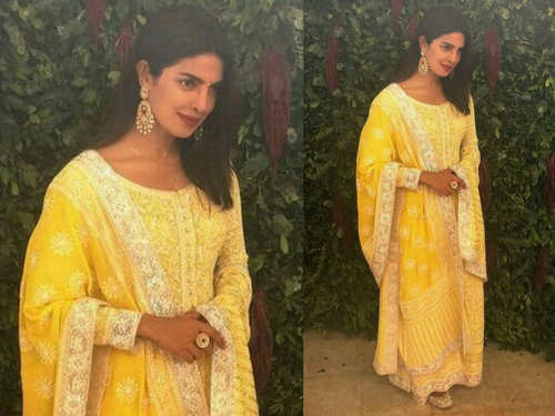 Beautiful Indian Actress in Yellow Dress