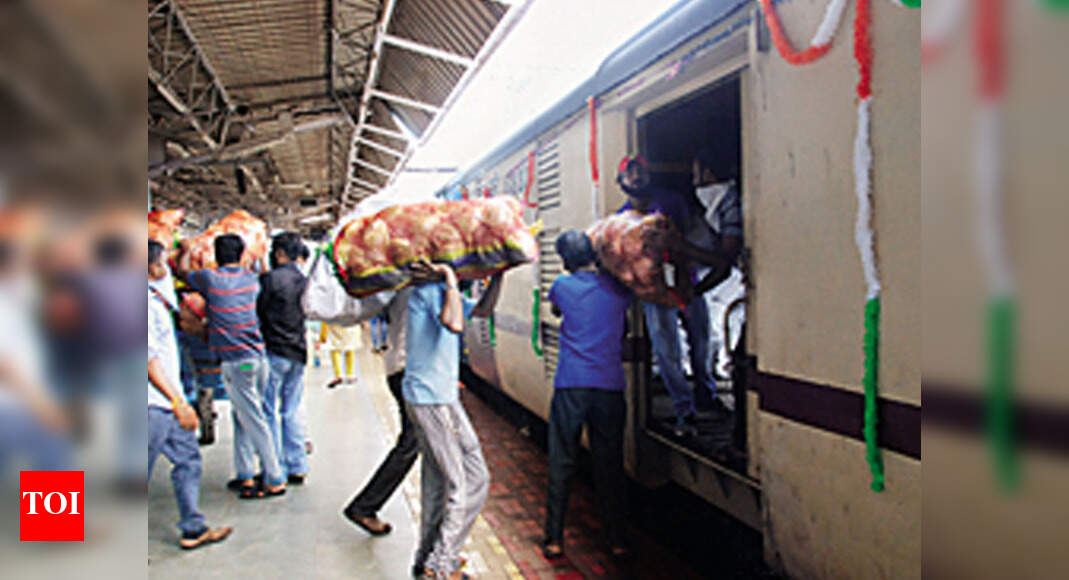 Special train carries goods from Nashik Nashik News Times of India