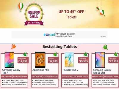 Amazon Freedom Sale today: Up to 45% off on Samsung, Apple and other Tablets