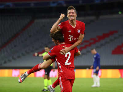 Champions League: Robert Lewandowski dazzles as Bayern Munich crush Chelsea to move into last eight