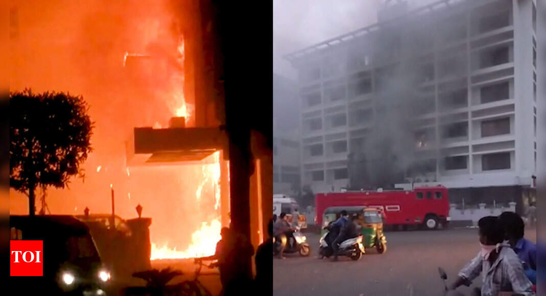Vijayawada Fire Accident Today: 11 killed in fire at Vijayawada hotel ...