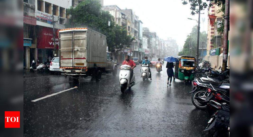 Old city areas flooded in two inches rain in Vadodara | Vadodara News ...