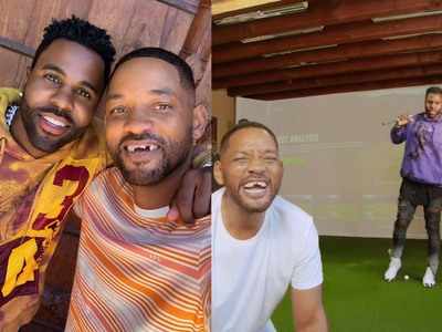 Singer Jason Derulo knocks out Will Smith's teeth with a golf club; watch video