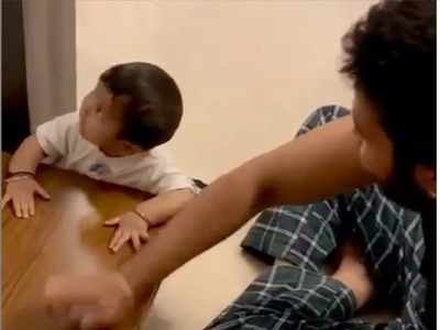 The video of Vijay Suriya playing with his son is too cute to miss; watch