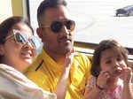 Mahendra Singh Dhoni and family picture