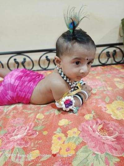 Parents use various ways to dress up their kids this Janmashtami
