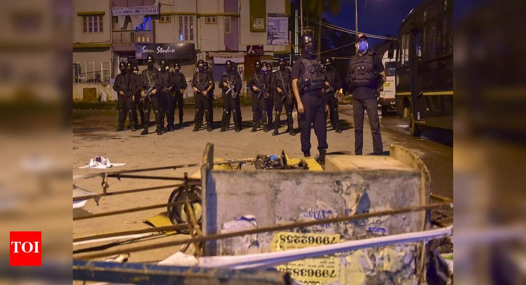 Bangalore Riots News It took police firing to control Bengaluru riot