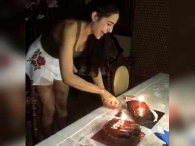 Sara Ali Khan shares a video from her 25th birthday celebration; take a look!