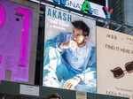 Pictures of Akash Ahuja, the first Indian artist with a billboard in Times Square