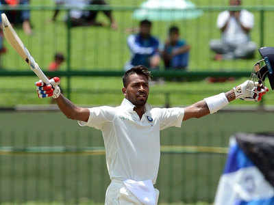 On this day in 2017: Hardik Pandya registered his maiden Test ton