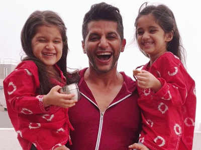 Karanvir Bohra has a heart-warming message for twin daughters Bella and Vienna; watch video