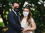 Lockdown weddings: Pictures of masked brides and grooms show that this is the new normal!​