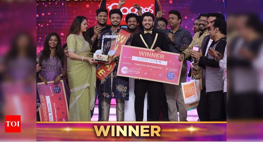 Libin Scaria Sa Re Ga Ma Pa Keralam Winner Libin Scaria Wins The Trophy And Cash Prize Of 25 Lac Rupees Times Of India