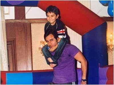 Ibrahim Ali Khan's adorable throwback birthday post for his father Saif Ali Khan is winning over the internet; view photo
