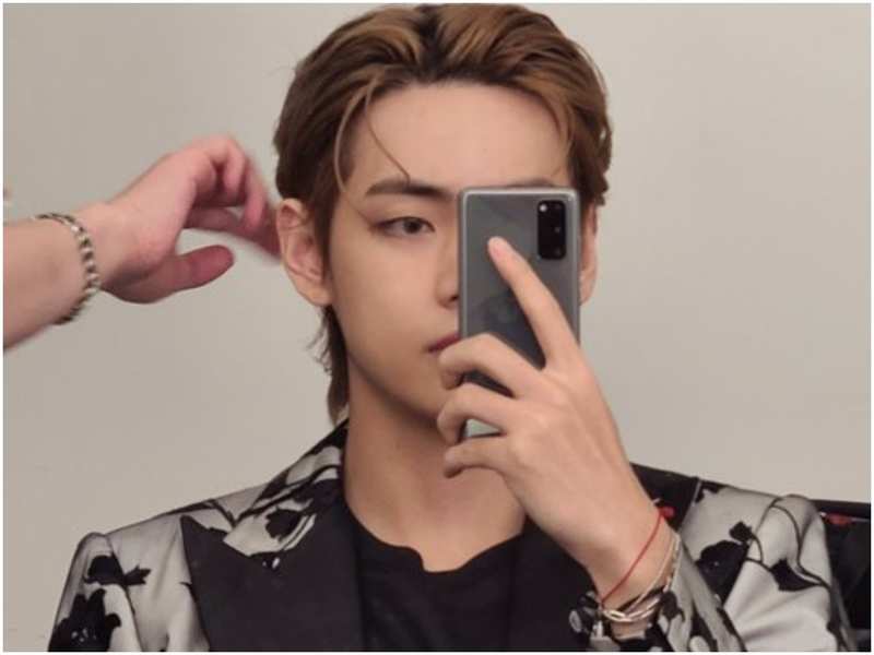 Bts Member V Shows Off His New Hairstyle On Social Media Shares A Series Of Selfies Leaving The Army Excited View Post English Movie News Times Of India