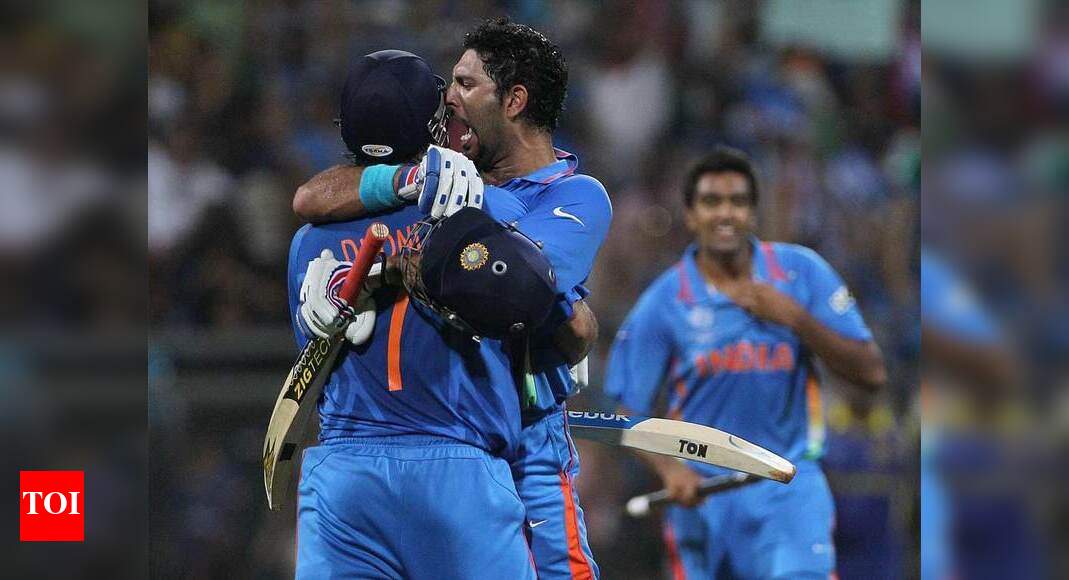 Enjoyed lifting 2007, 2011 WC trophies together and many on-field partnerships: Yuvraj to Dhoni - Times of India