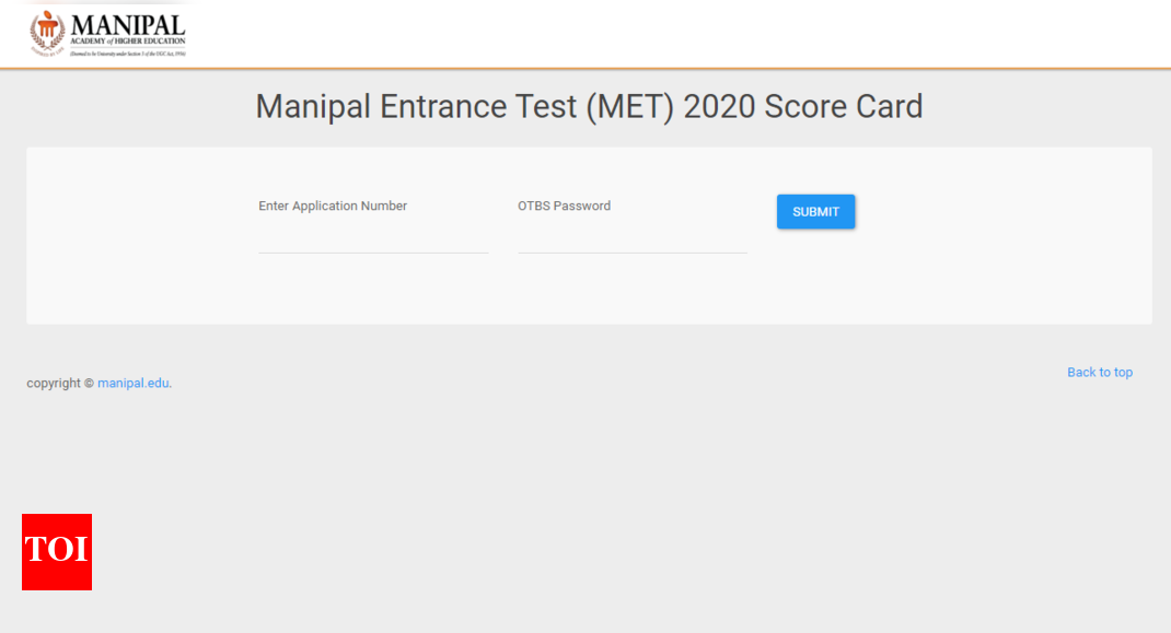 MET 2020 result released at results.manipal.edu, here’s how to check ...