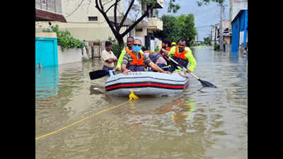 Telangana: Seven feared dead, two kids drown as floods wreak havoc