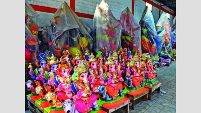 Idol makers stare at huge losses as Covid spoils Ganesha Chathurthi
