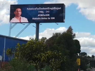 Melbourne residents wake up to Sushant Singh billboards across city