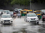Delhi-NCR witness heavy rain, waterlogging and traffic snarls