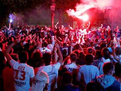 French police arrest 36 after jubilant PSG fans celebrate Champions League win