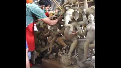 Varanasi: Idols depicting Lord Ganesha killing 'corona demon' in demand