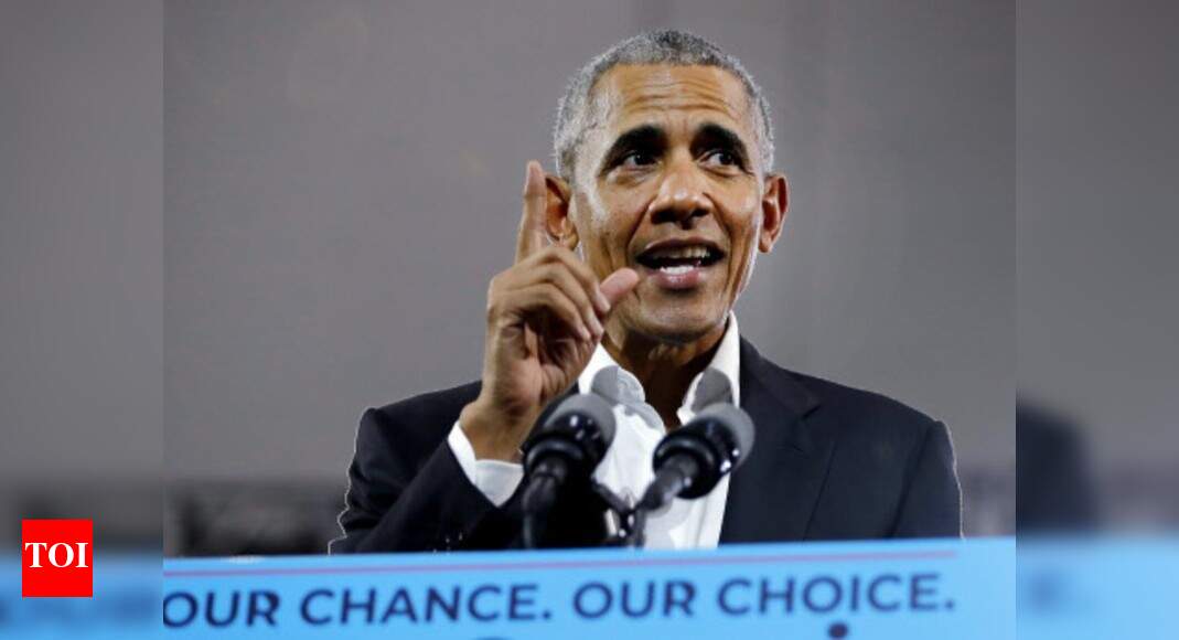 Obama, in scathing Trump rebuke, warns democracy on the line - Times of ...