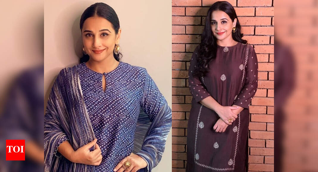 5 Kurta Styles Of Vidya Balan Every Curvy Girl Should Bookmark Times Of India