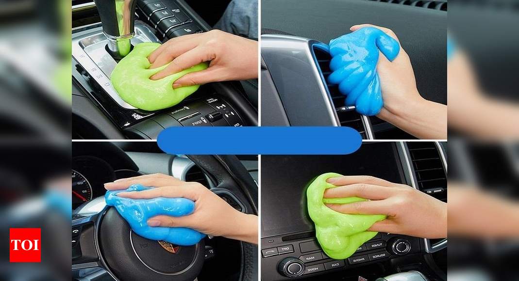 LAZI Yellow 100 GM Multipurpose Car Interior Ac Vent Dashboard Cleaning Gel  Slime