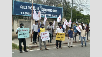 Students forums stage protest in Coimbatore demanding NEET cancellation