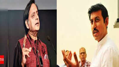 Facebook row: Rajyavardhan Singh writes to LS speaker against Shashi Tharoor
