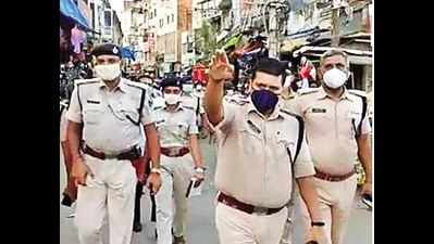 Bihar: Cops patrol on foot to curb crime in Bhagalpur