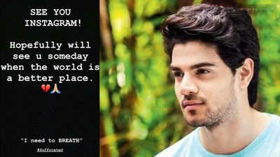 '#Suffocated I need to breathe', writes Sooraj Pancholi as he quits Instagram