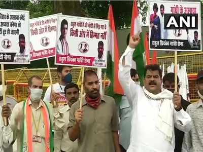 'No one except from Gandhi family will be acceptable as chief': Congress workers at AICC HQ
