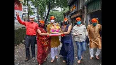 Thane: First day of Ganpati idol immersions relatively muted