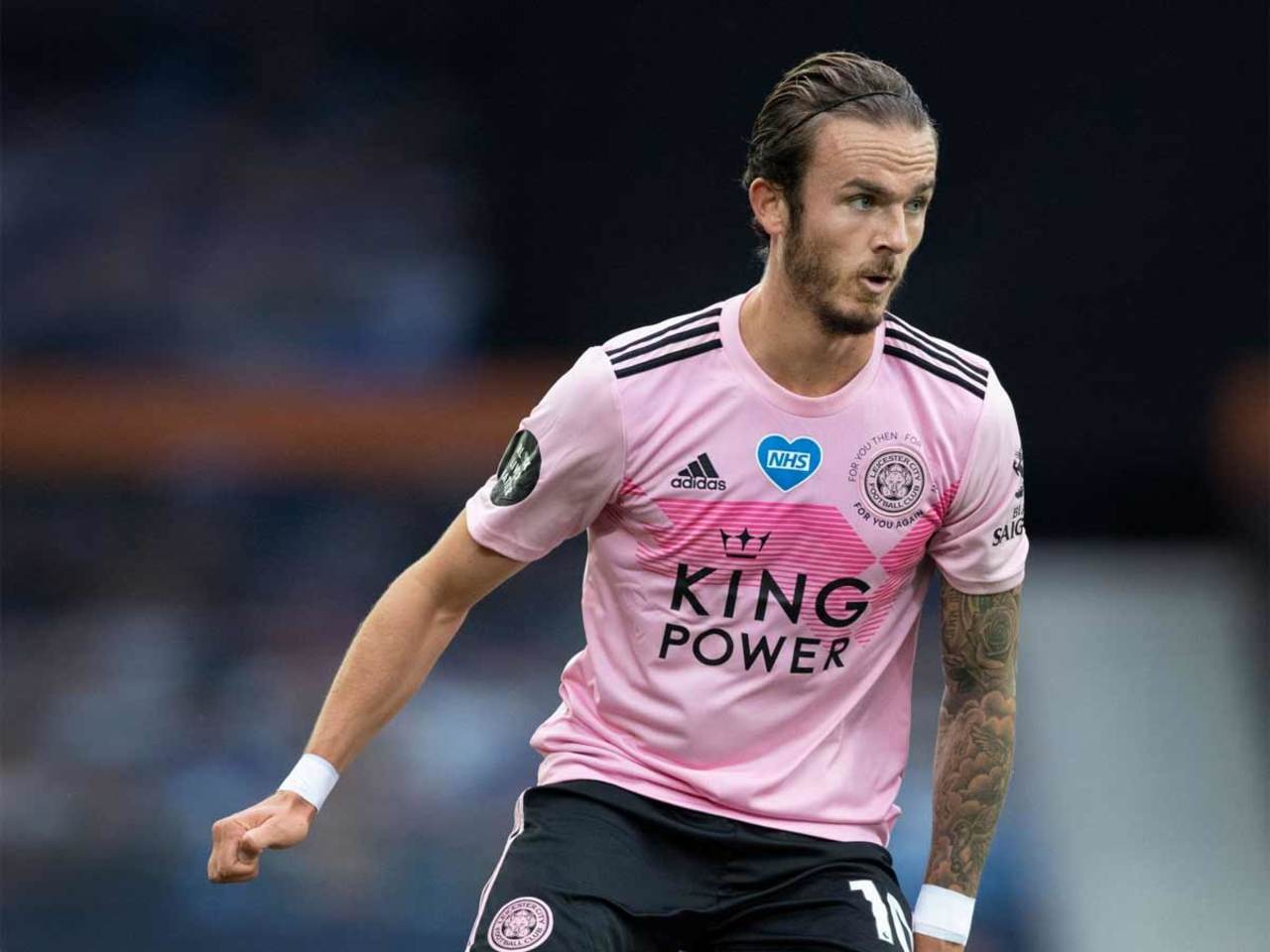 19-20 Leicester City Away Pink Soccer Jerseys Shirt