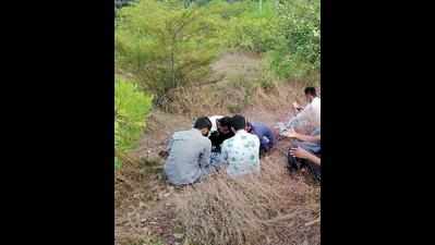 Village kids climb hills, terraces and trees to attend online classes