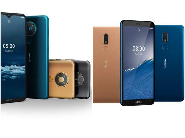 Nokia 5.3 (left); Nokia C3 (right) Nokia 5.3 (left); Nokia C3 (right)