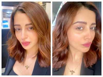 Photos: Nehha Pendse flaunts her new hairdo in an all-black outfit
