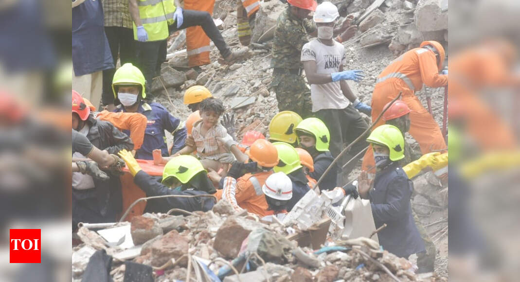Maharashtra building collapse Child rescued, mother found dead