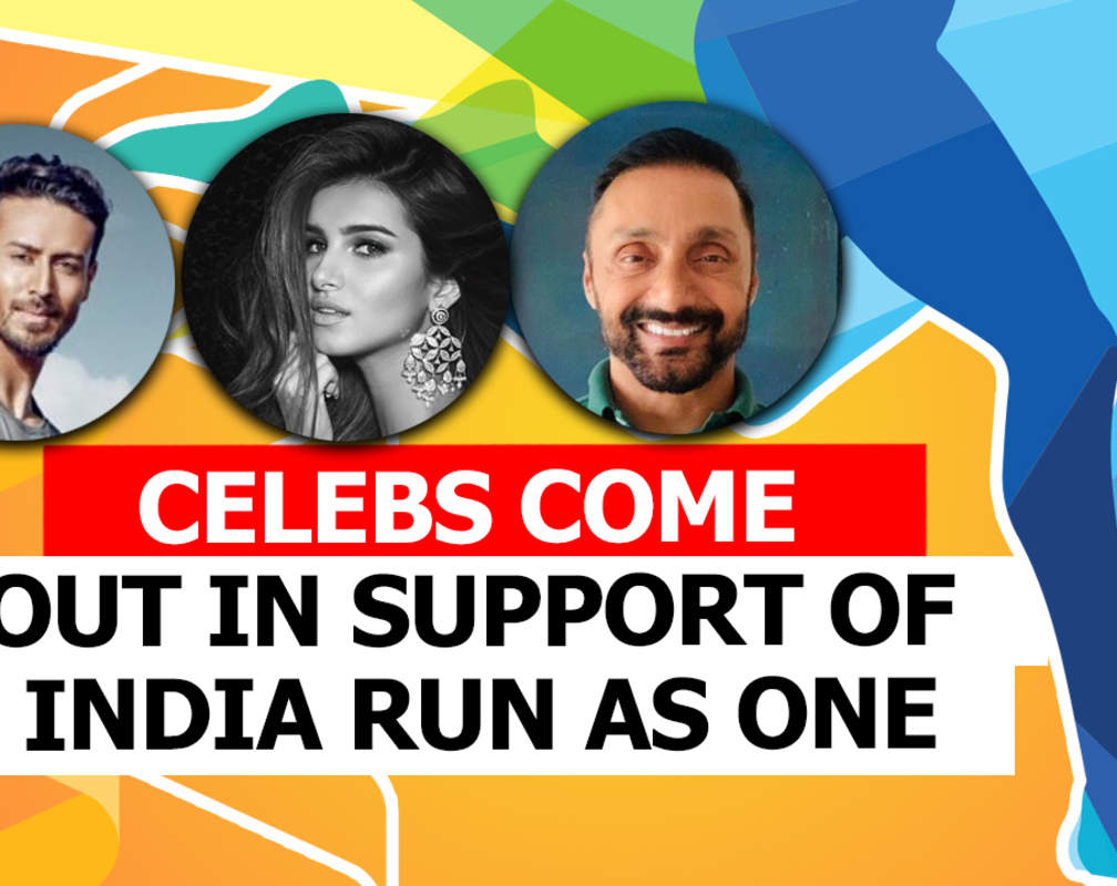 
Celebs come out in support of India Run As One
