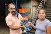Happy faces: They all have got their stolen items back​