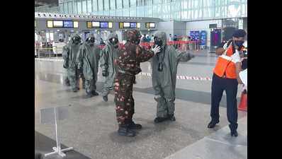 CISF, NDRF, cops carry out mock drill at Kolkata airport