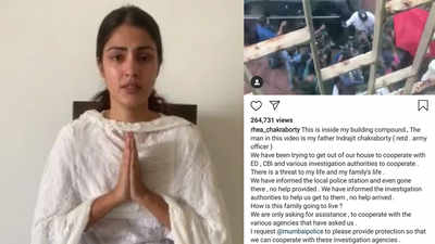 Rhea Chakraborty fears for her life and family's amid Sushant Singh Rajput death investigation, requests Mumbai Police to provide them with security