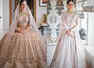 This bride wore a dusty pink lehenga for her intimate wedding