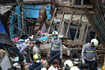 Two dead after portion of building collapses in Mumbai