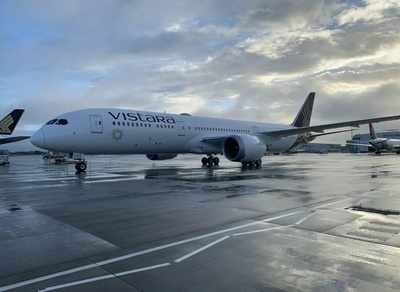 A Tata Group airline, Vistara, lands in London after almost 7 decades