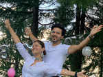 Abhinav Shukla hosts a surprise outdoor birthday party for wife Rubina Dilaik on mountains